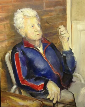 painting by Kathy Codere (daughter of the subject, mother of the author)
