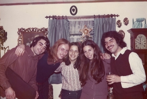 The author's friend, Marguerite, is at center.