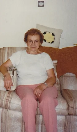 The author's grandma, Marcia, meticulous and ordered