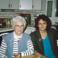 The author with Annabelle, her mom.