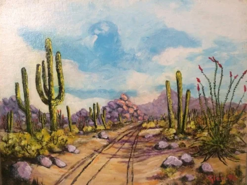 Painting by Glen Blankenbiller, 1996