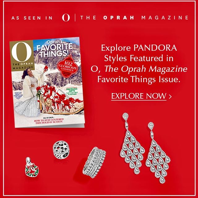 Get Pandora Styles featured in The O Magazine At Lucy&rsquo;s! Make them your Favorite too!! #pandoraearrings #christmas2017
