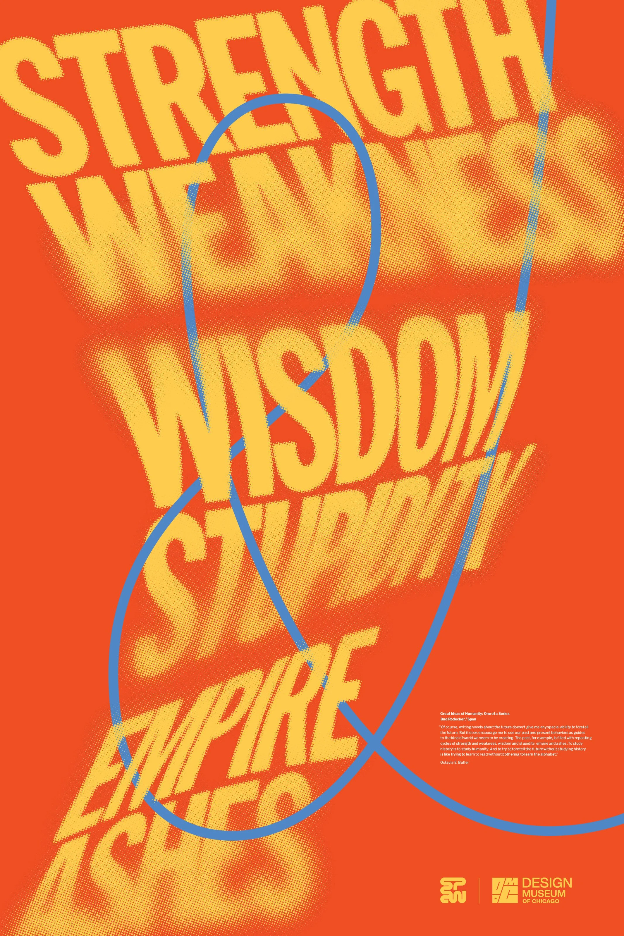 Great Ideas of Humanity, Octavia Butler, for Design Museum of Chciago
