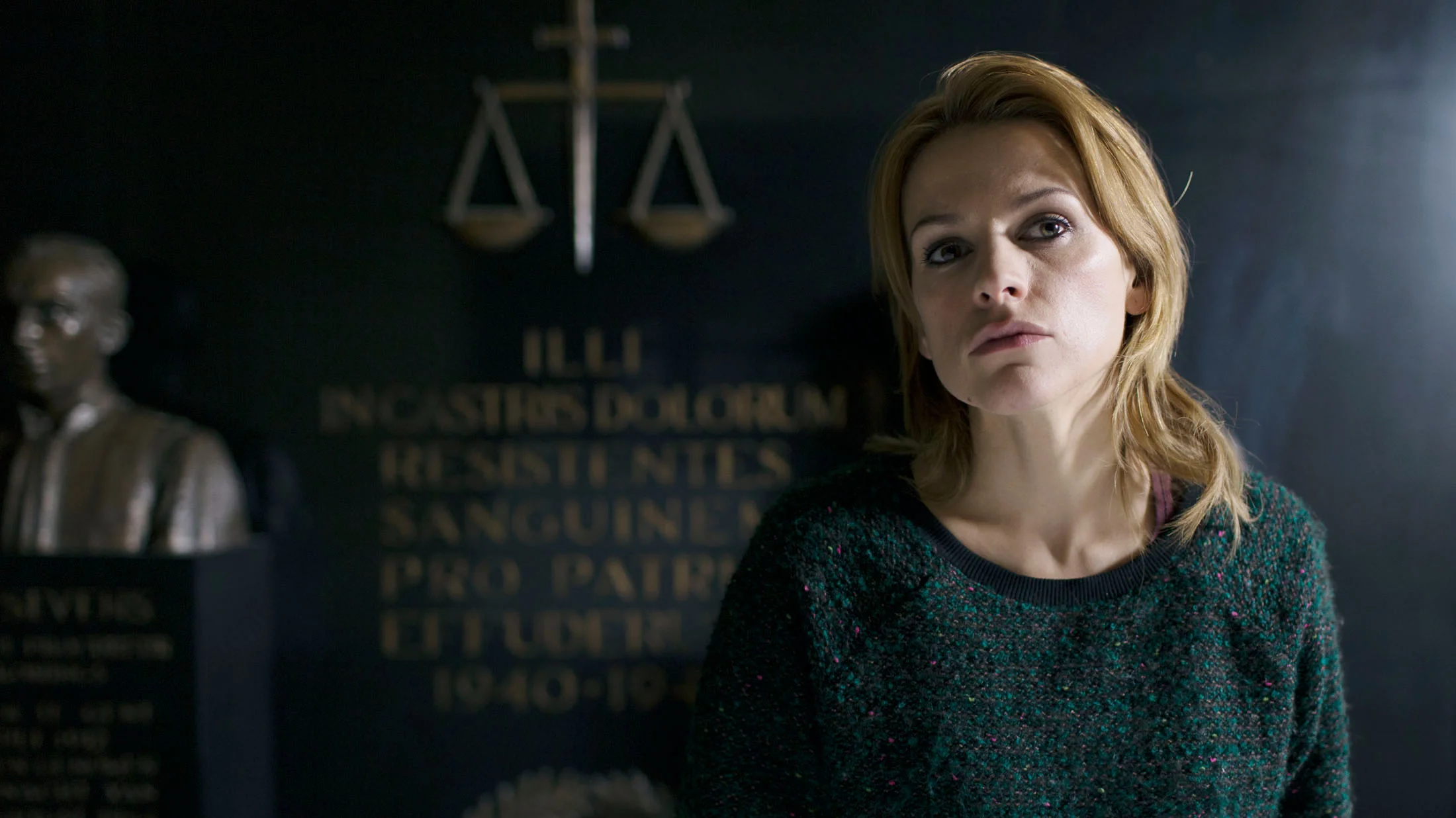 Veerle Baetens in THE TEAM directed by Kathrine Windfeld - DoP Morten Søborg. Courtesy ZDF/LUNANIME
