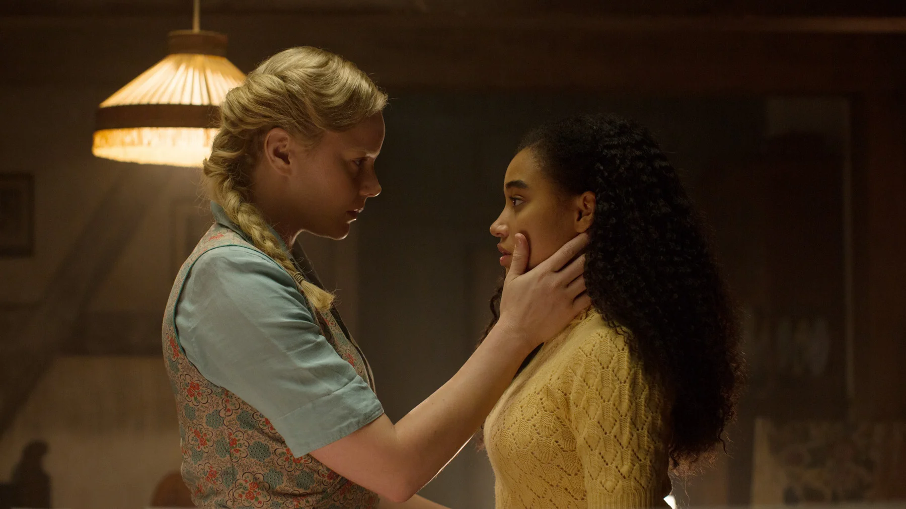 Abbie Cornish & Amandla Stenberg in WHERE HANDS TOUCH directed by Amma Asante Pedersen - DoP Remi Adefarasin. Courtesy Tantrum Films/UMedia