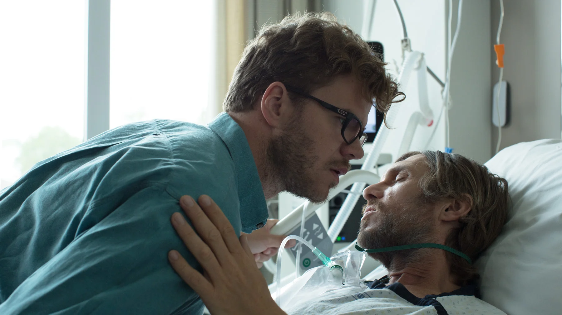 Bart Hollanders & Werner De Smedt in NA DE DOOD IN DE HEMEL directed by Thomas Baert - DoP Dries Delputte