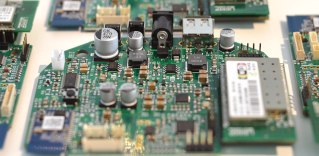 The board with the new microcontroller