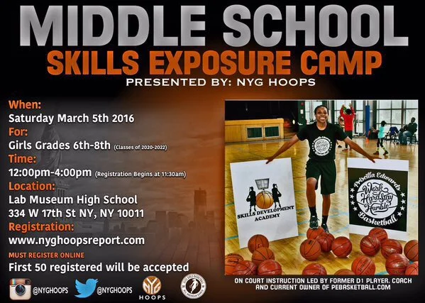 NYG Hoops Middle School Camp 