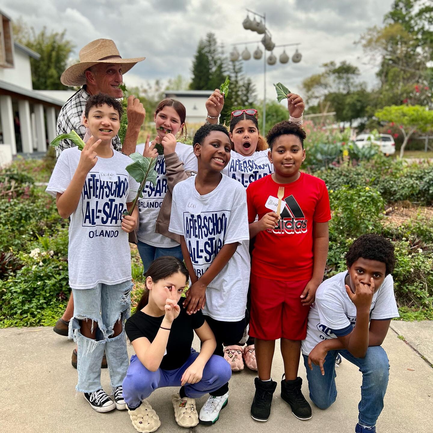 You might be able to tell from the photos, but this group of After School All Stars had ENERGY. It was so gratifying to see these students get genuinely excited to try fresh, plain greens they harvested from the Culinary Garden. We learned a lot abou