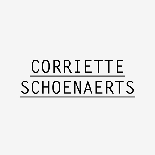 Logo Corriette Schoenaerts ontwerp logo: Marloes de Laat en Roel Vaessen