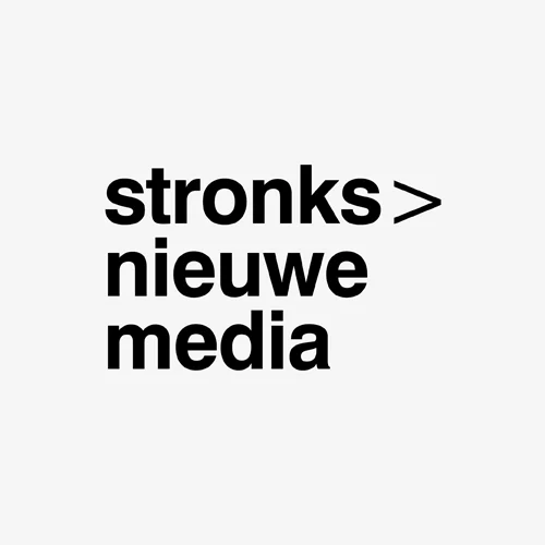 Logo Stronks Nieuwe Media ontwerp logo: Marloes de Laat en Roel Vaessen