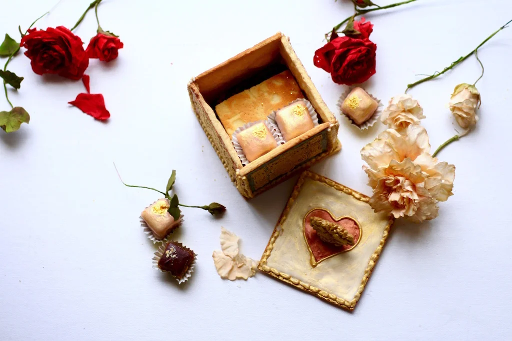 jaime gerard cake petit four inside a cookie box