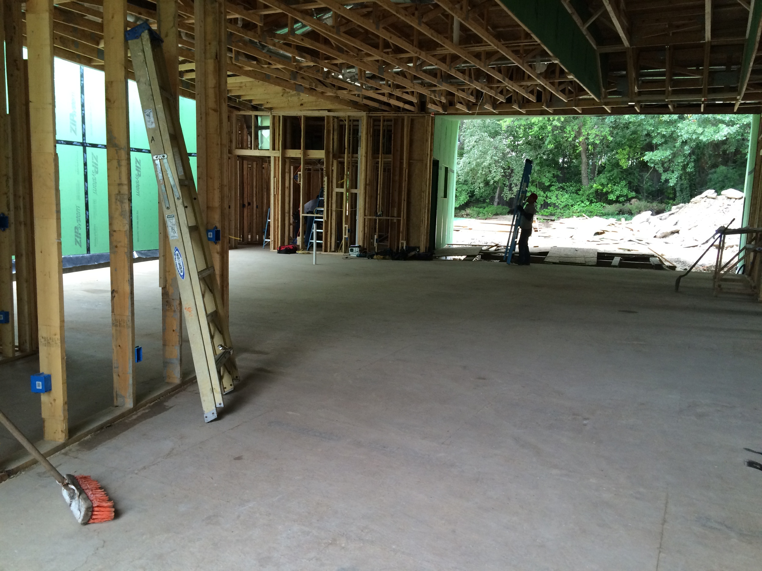 From one end of the living space to the other, this open floor plan is incredible already!