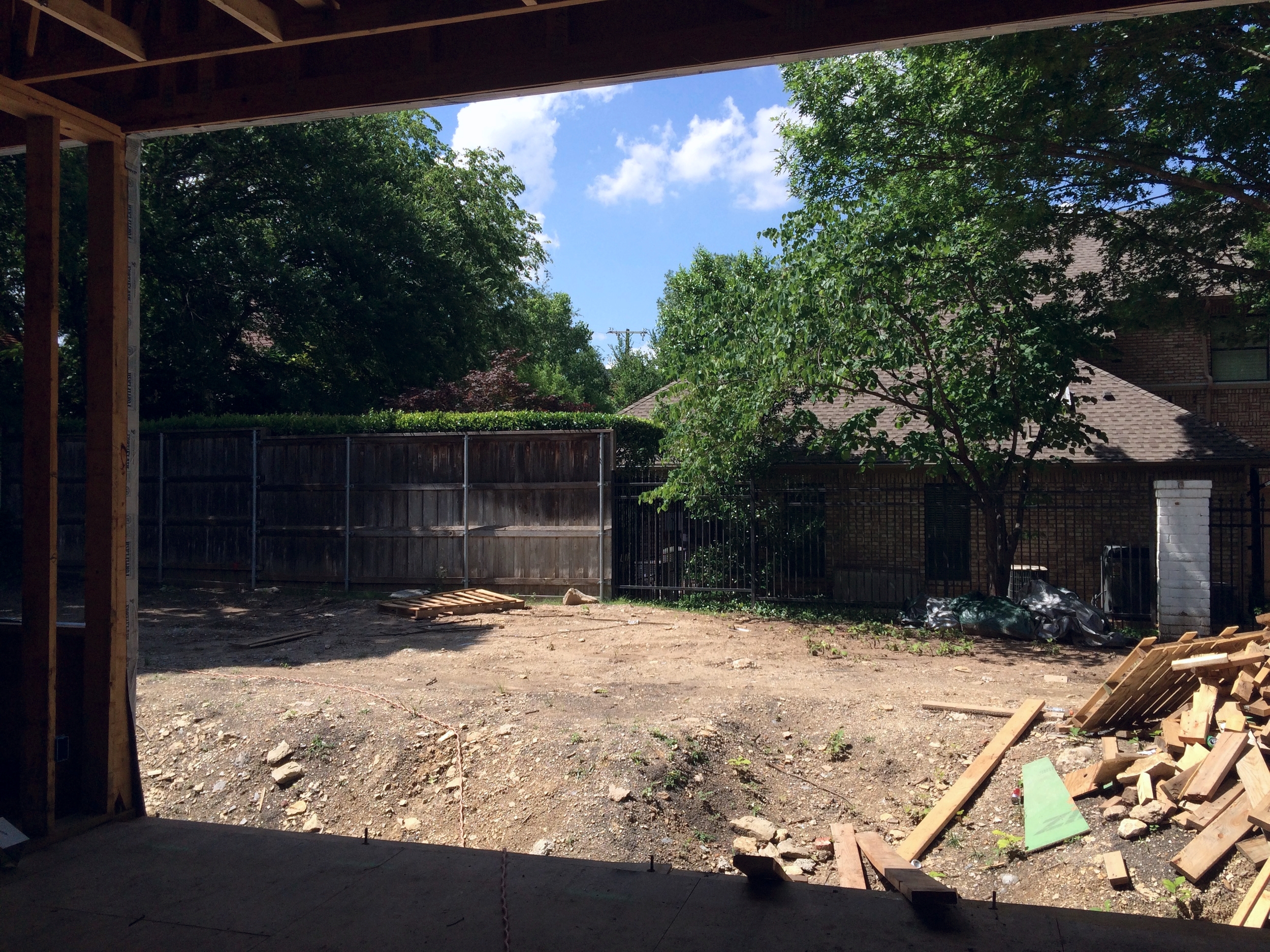 Once the property is built and landscaped, this is the sky view from the living room on this unique new home!