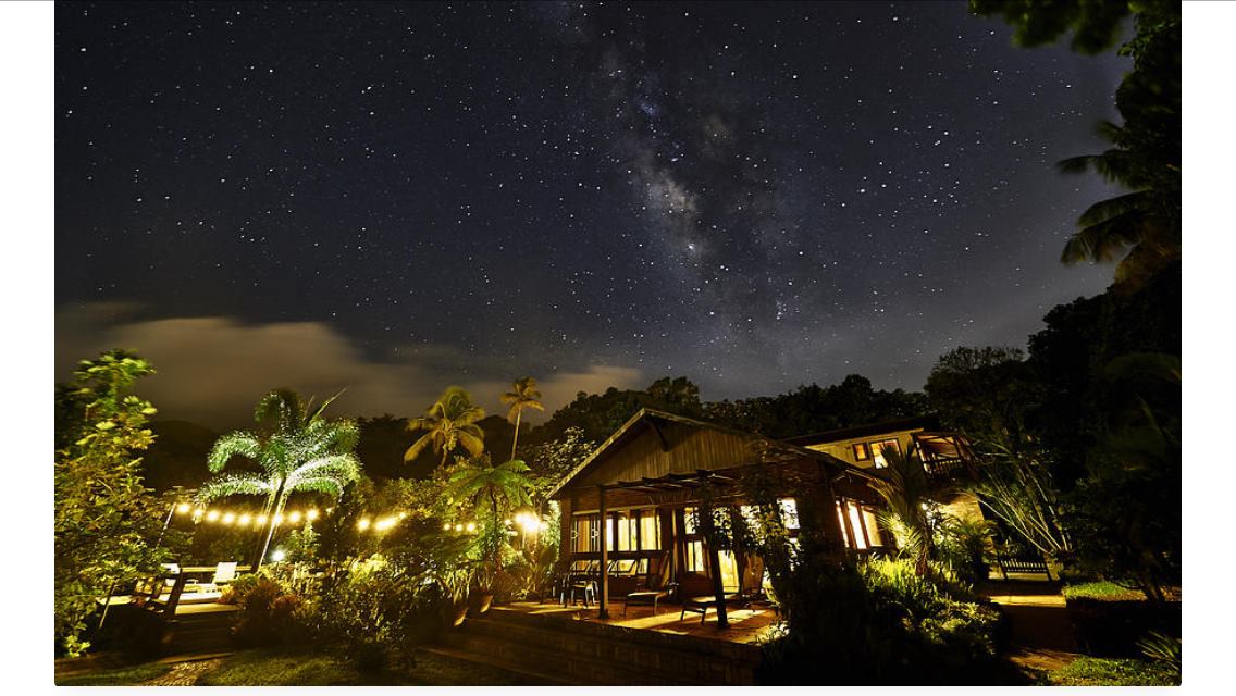 The Villa has amazing views of the stars, sometimes the Milky Way.
