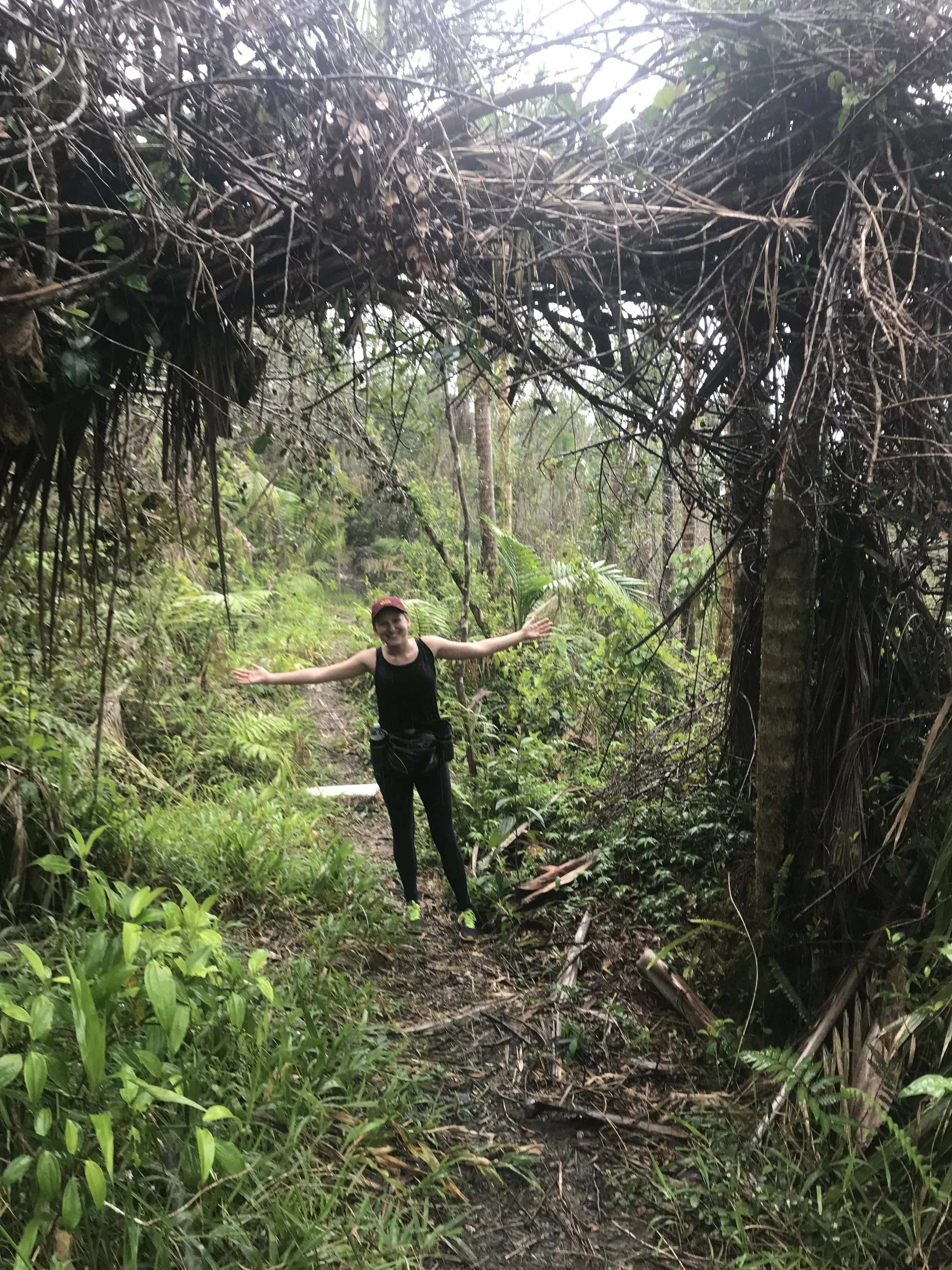 Welcome to the El Toro Trail. Celena has plenty of water bottles and is wearing sturdy trail shoes.