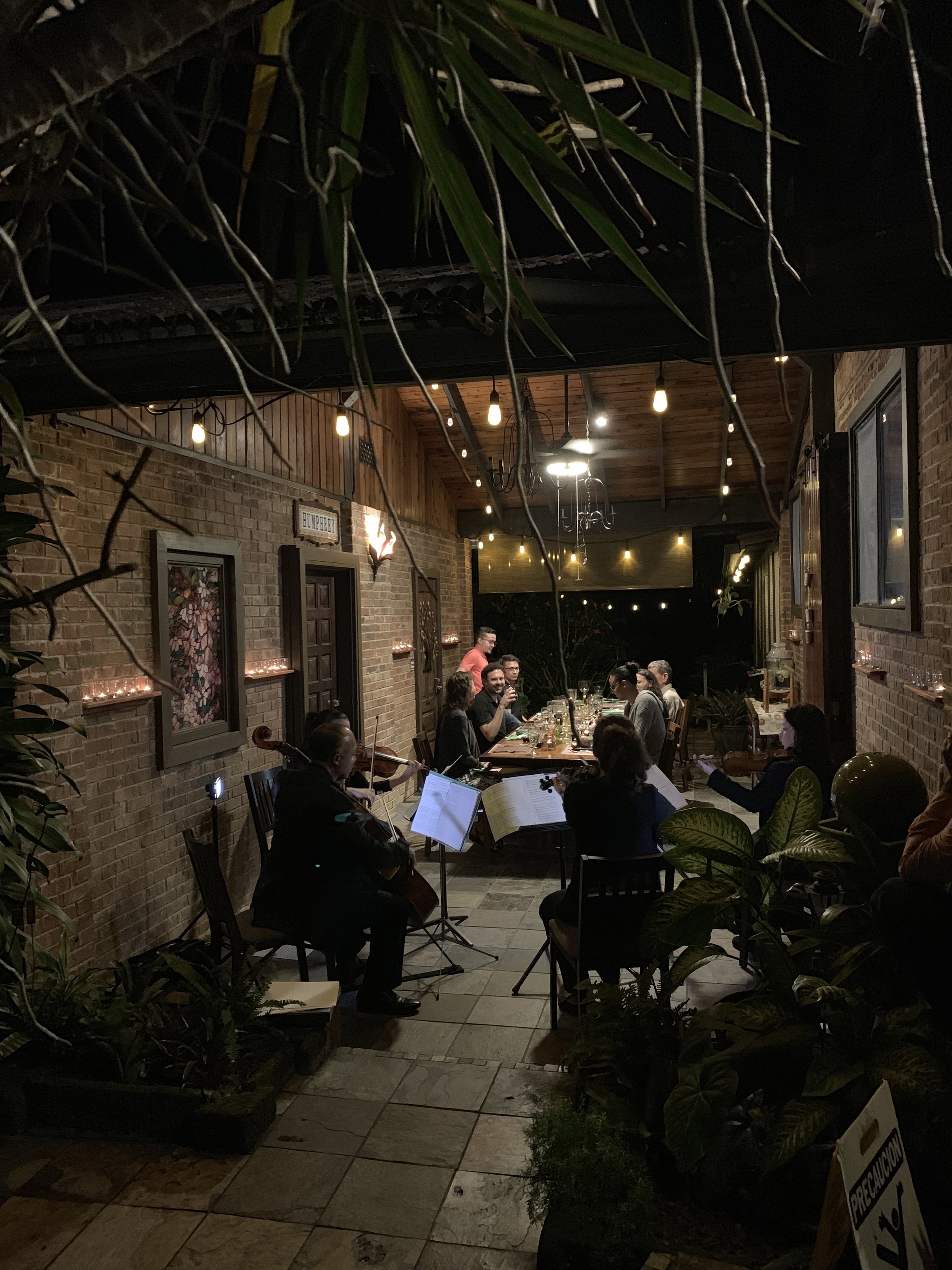Great company, great music, great food!