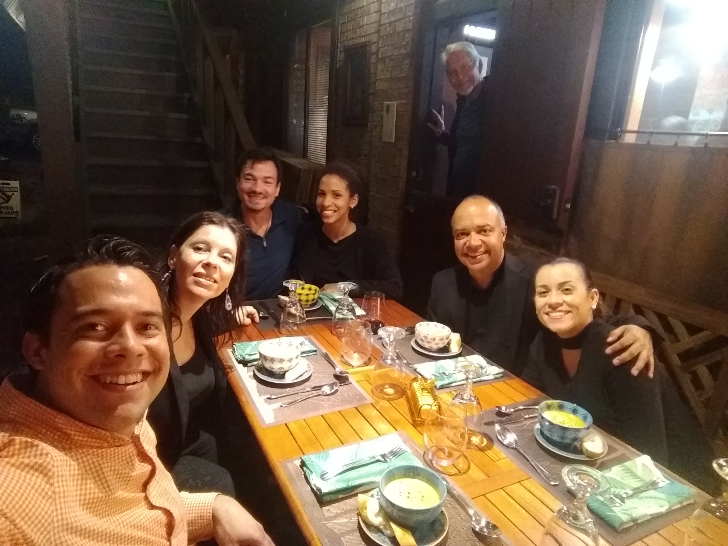  A photo of all performers! (Left to right: Reisaac Colón, Veronica Pellegrini, Robert Egan, Lilliana Marrero Solís, Luis Miguel Rojas, Rosa Sierra…and Bill in the background) 