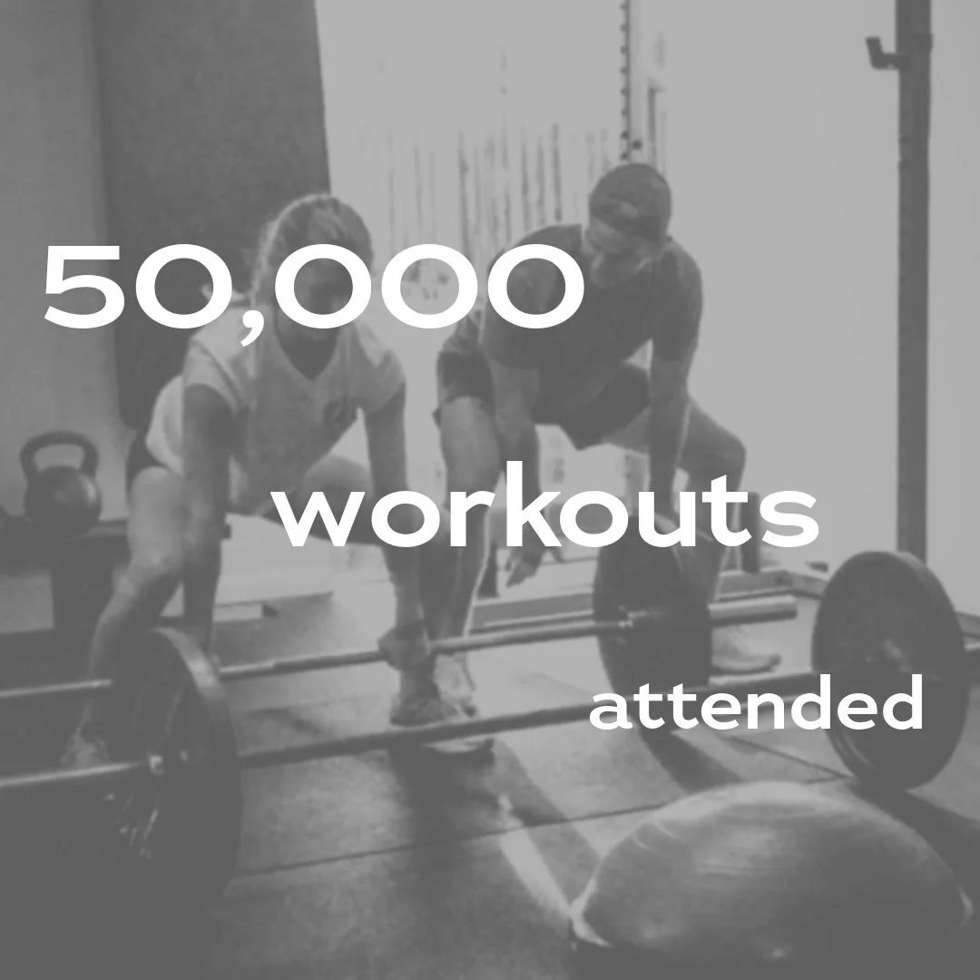 Over the last 10 years, our members have checked in, shown up, and completed more than 50,000 workouts inside our doors.

50,000 decisions to prioritize health.
50,000 times choosing progress over excuses.
50,000 opportunities to support each other a
