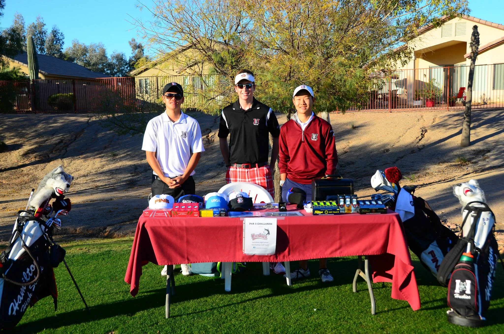 The Par 3 Challenge was a great success! The Hamilton boys have raised total of $525.00 in 9 hours of work. Big thanks to Mr. Greg Avant & Lone Tree Golf Club for providing a Par 3 hole for our event! Special thanks to team members Zane Smith, Kevin Yu, Nic Beno and Freshman Nick Hedman for coming out to help at such short notice. Last but not least, thanks to Maximillian Yu for spearheading the event.