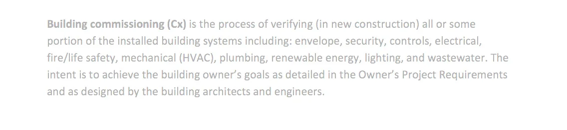 Don't Wait Until Construction: Commissioning Includes Design Review