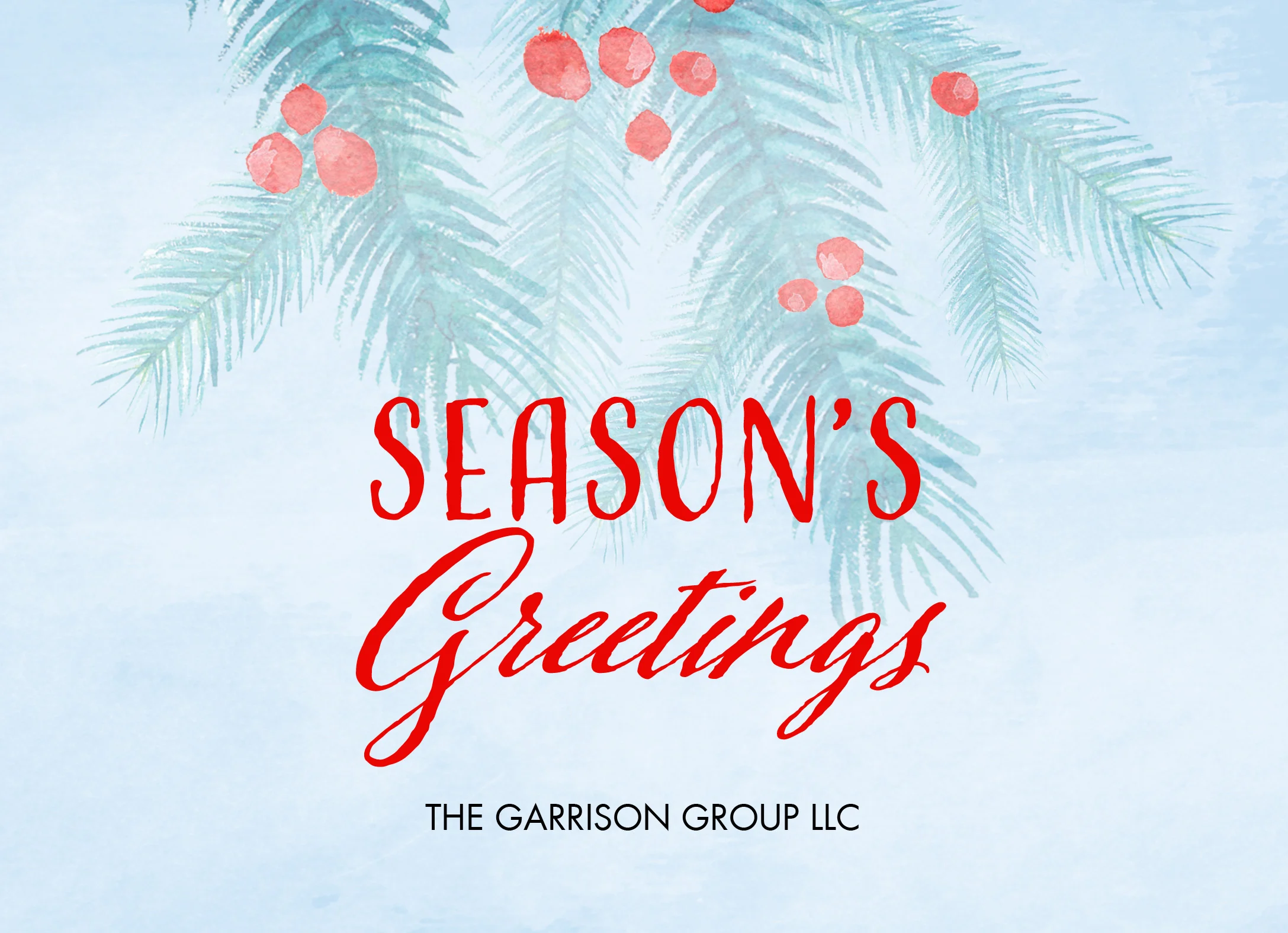 Winter Berries corporate holiday card