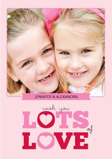 Lots of Love Valentine's Day greeting card