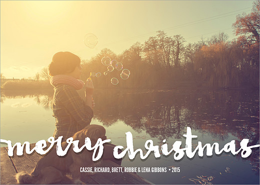 Picturesque Christmas photo card