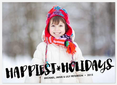 Bold Holiday photo card