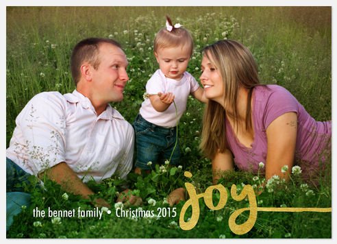 Gilded Joy holiday card