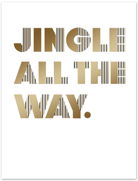 Jingle All The Way holiday card