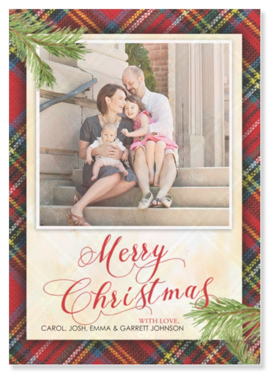 Pine And Plaid photo card