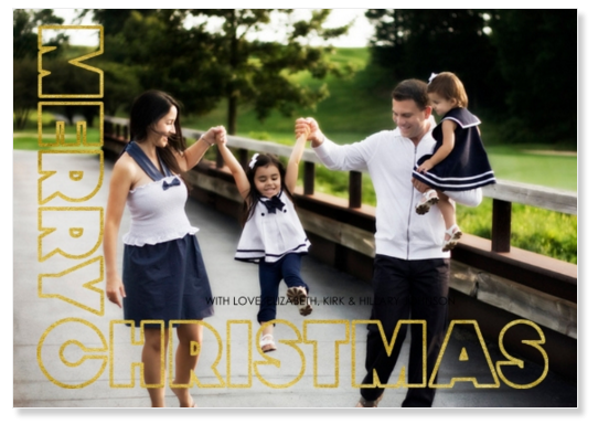 Capital Christmas photo card