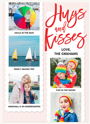 Hugs & Kisses photo card