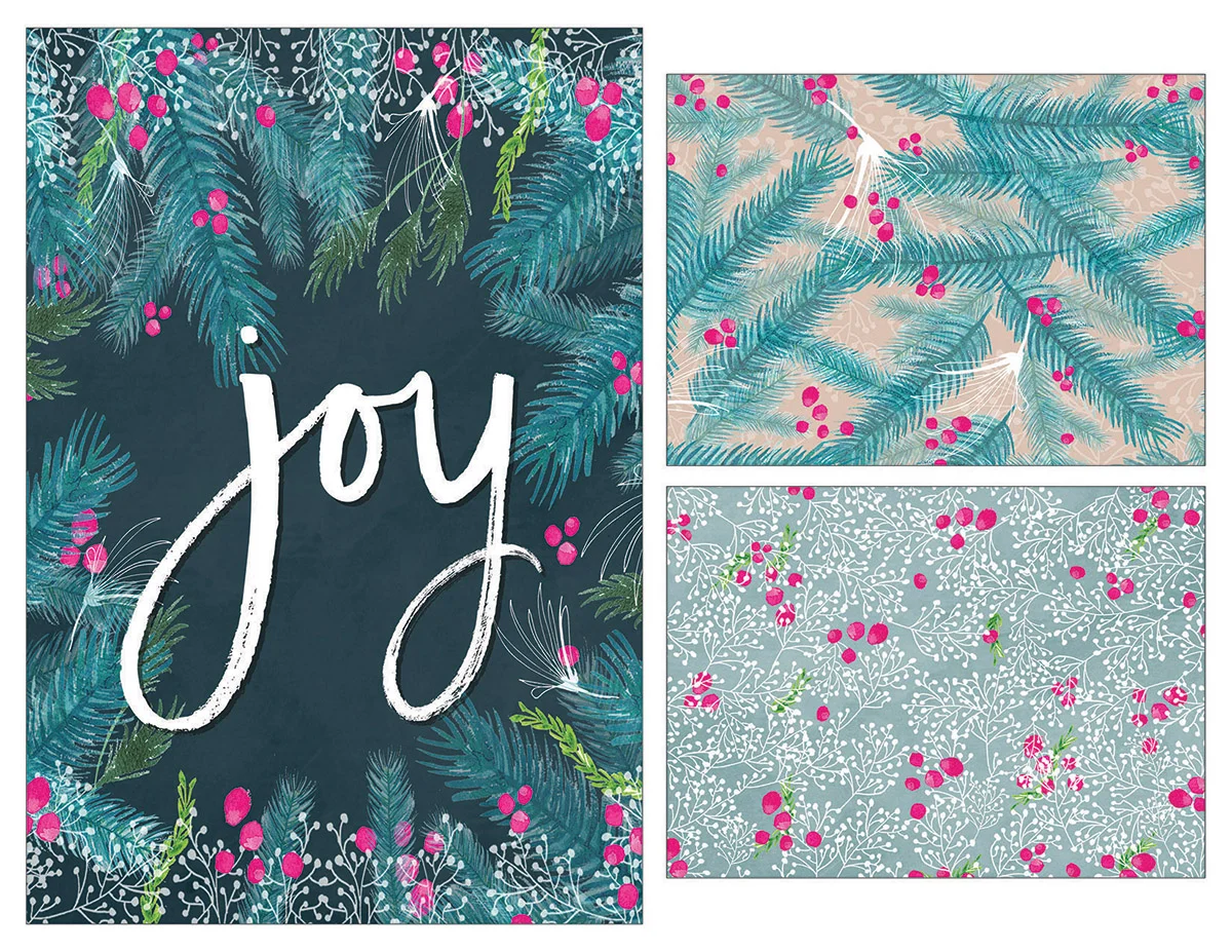 Pretty Winter Florals collection