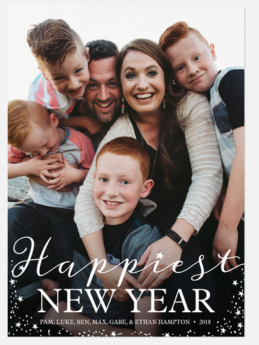 Starry Confetti holiday card