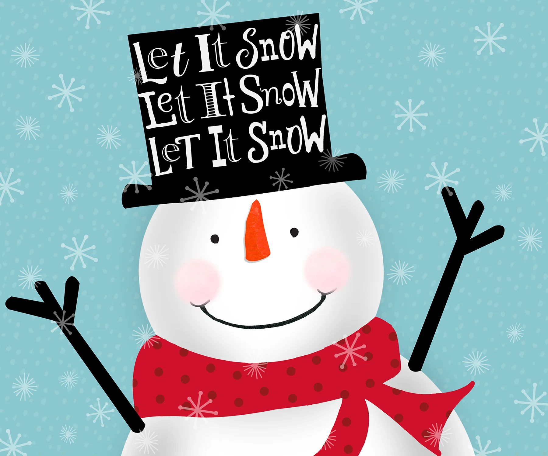 Let It Snow snowman