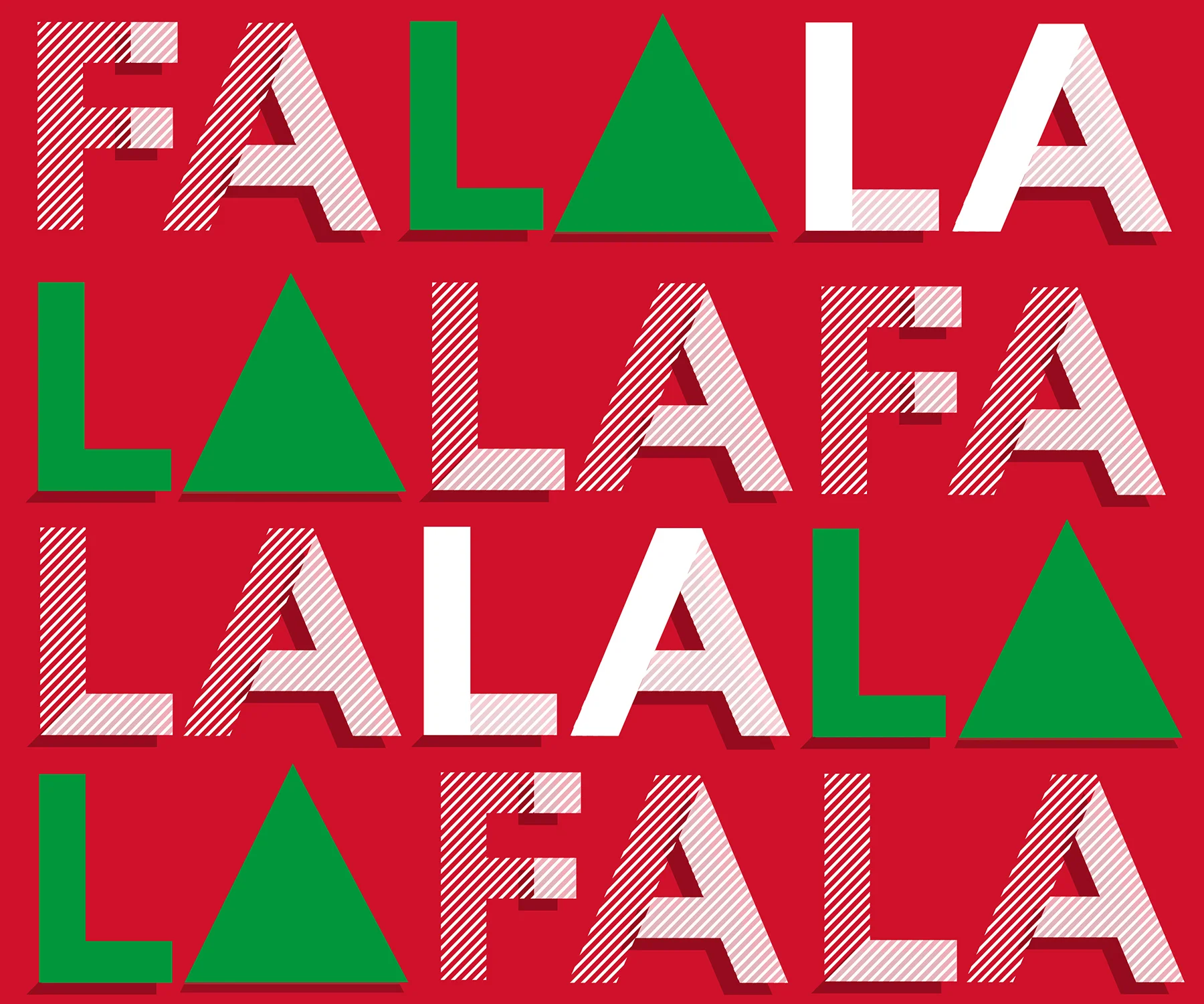 Fa La La La typography