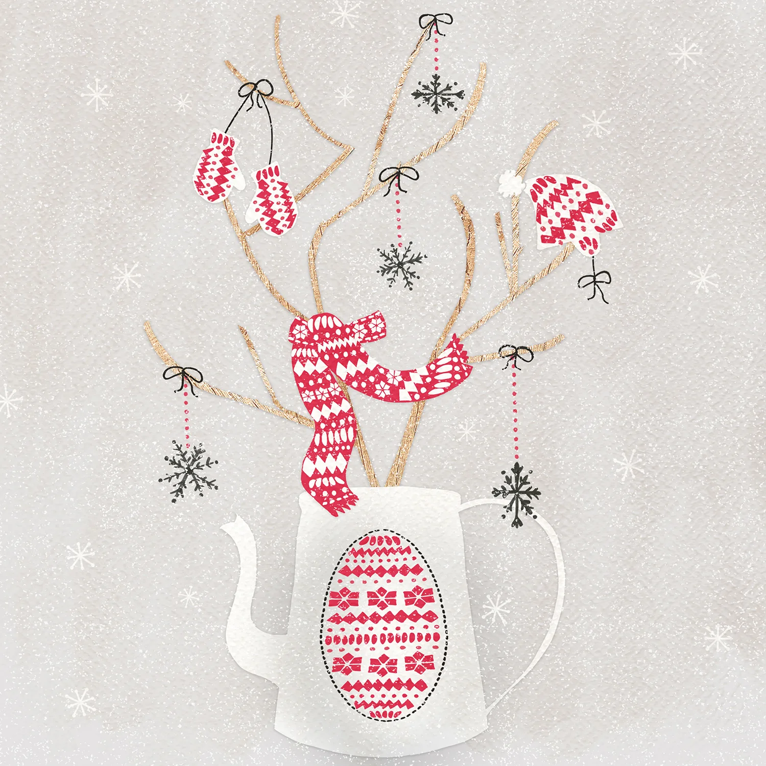 Scandi-modern Winter Ornaments