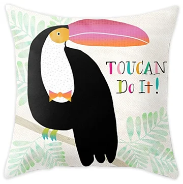 Toucan Do It! throw pillow - sold in my Society6 shop
