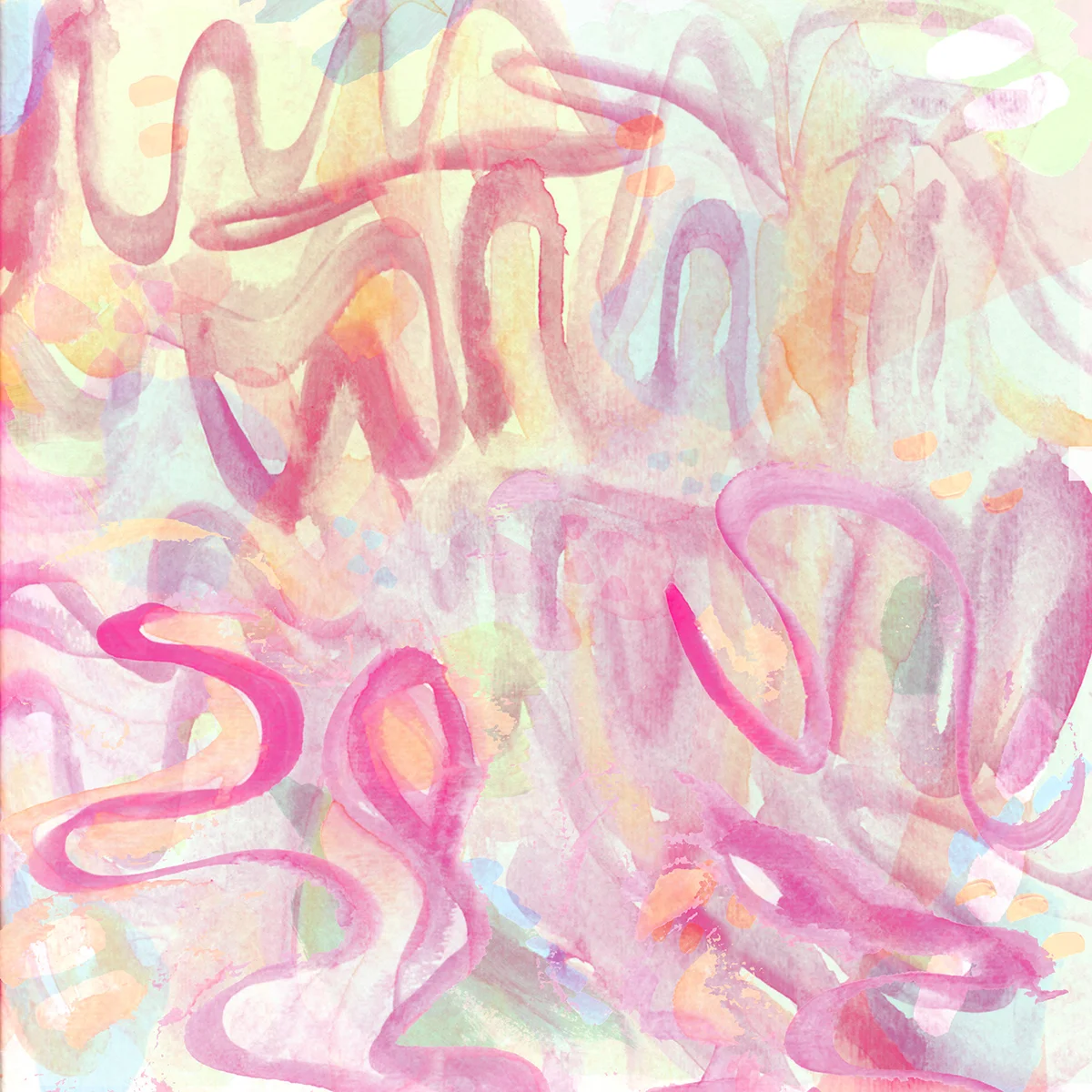 Pink Ruffles Abstract 