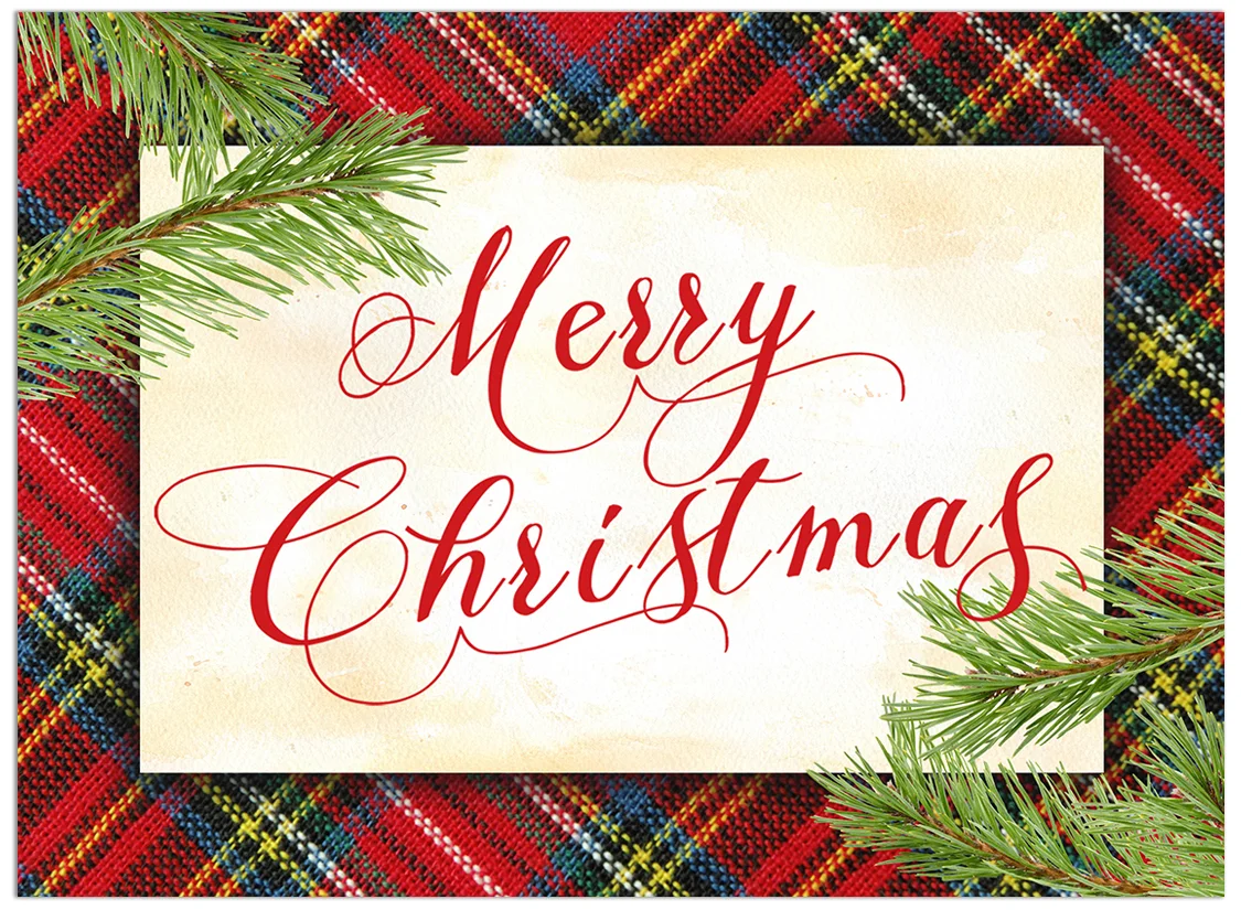 Pine &amp; Plaid holiday card