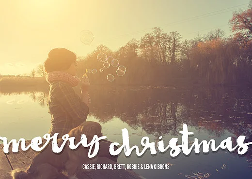 Picturesque Christmas photo card