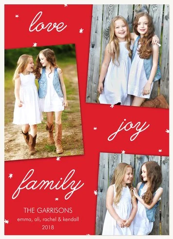 Starred Moments holiday photo card