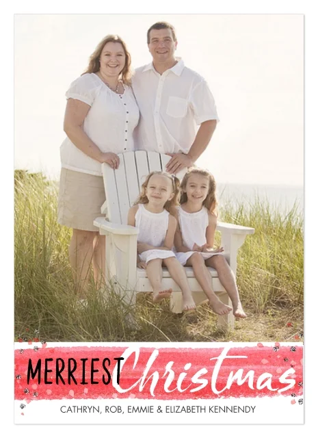 Winter Sparkle holiday photo card
