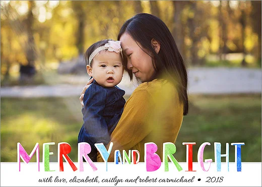 Chromatic Adventure holiday photo card