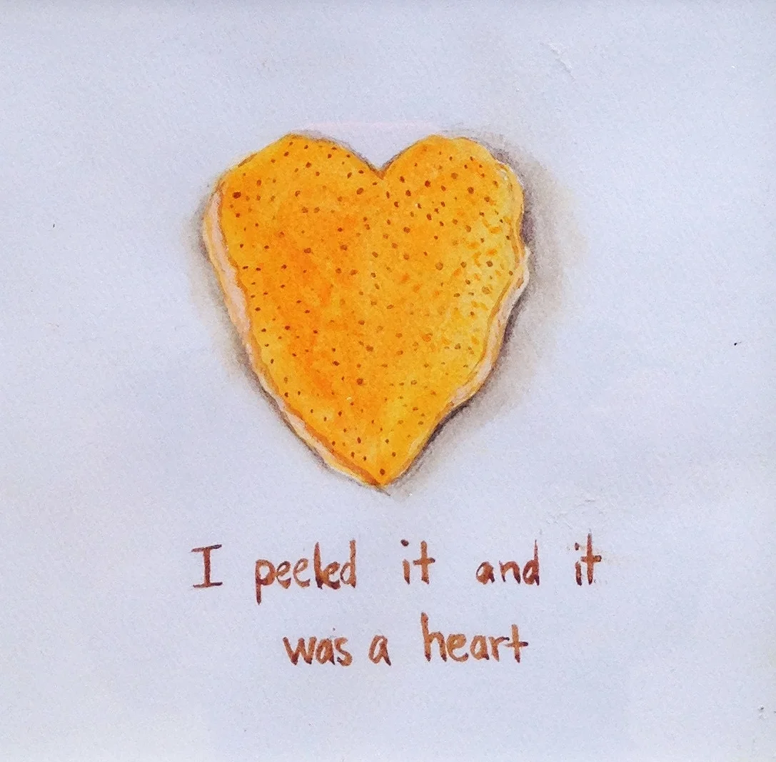 I peeled it and it was a heart