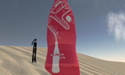 Virtual me with bottle