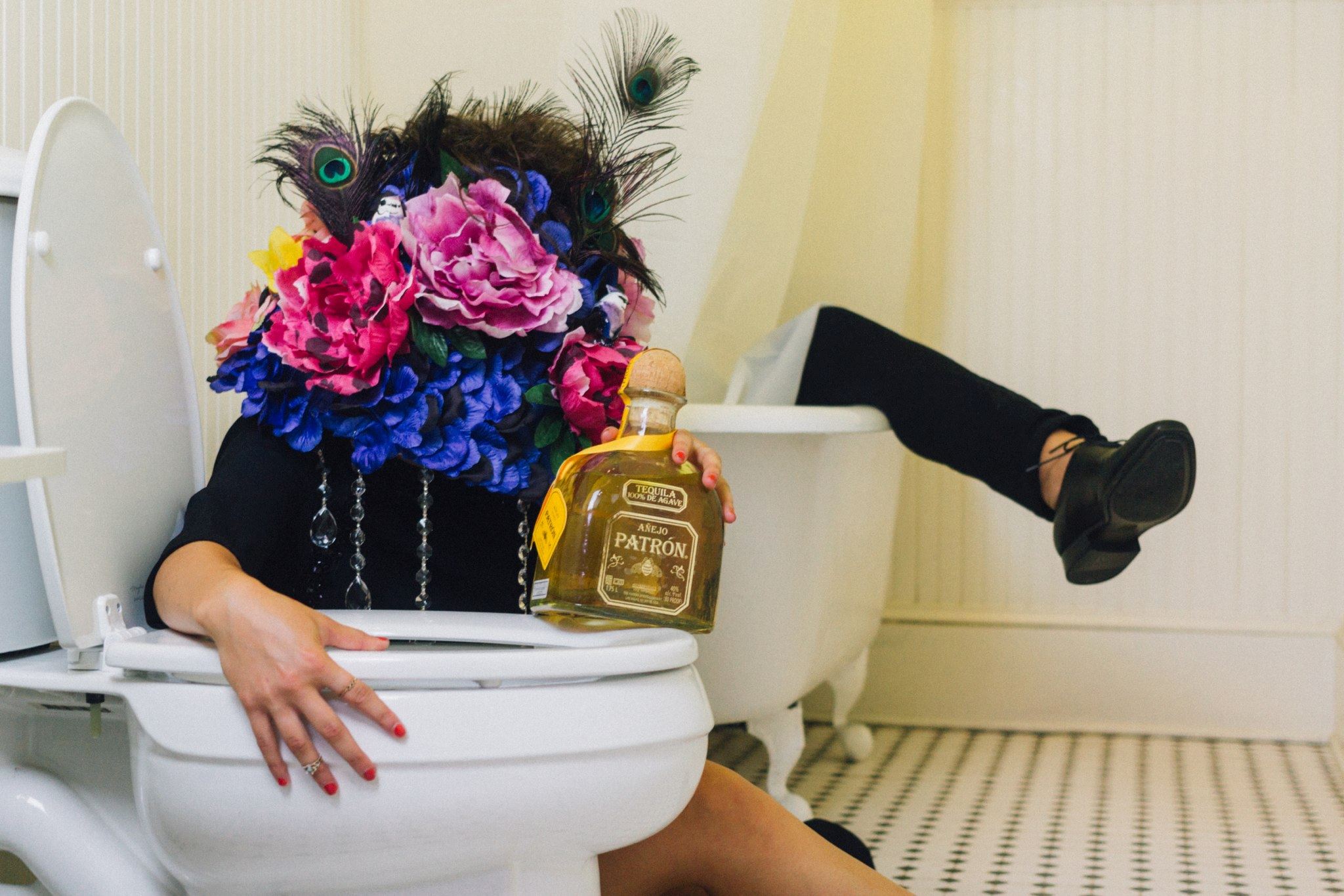 A self portrait done by girl. Photographed by Angie Stong 