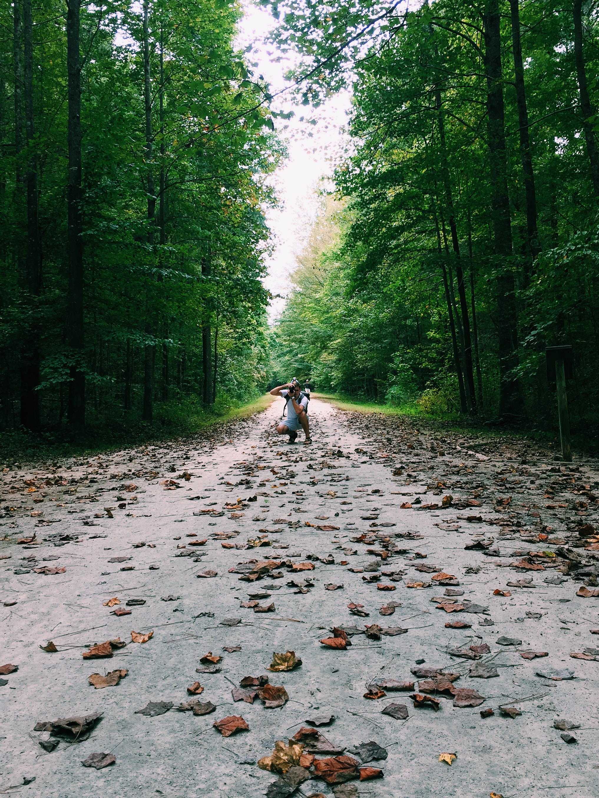 Craig on our hike in Chapel Hill, NC. 